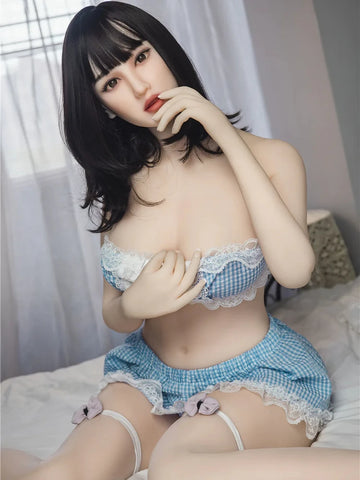 F182- Cute Asian Girl E Cup Curvy Sex Doll-159cm