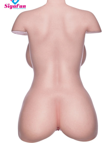 T65(49.6lb）Luxury Silicone Torso Doll with Large Gel Breasts