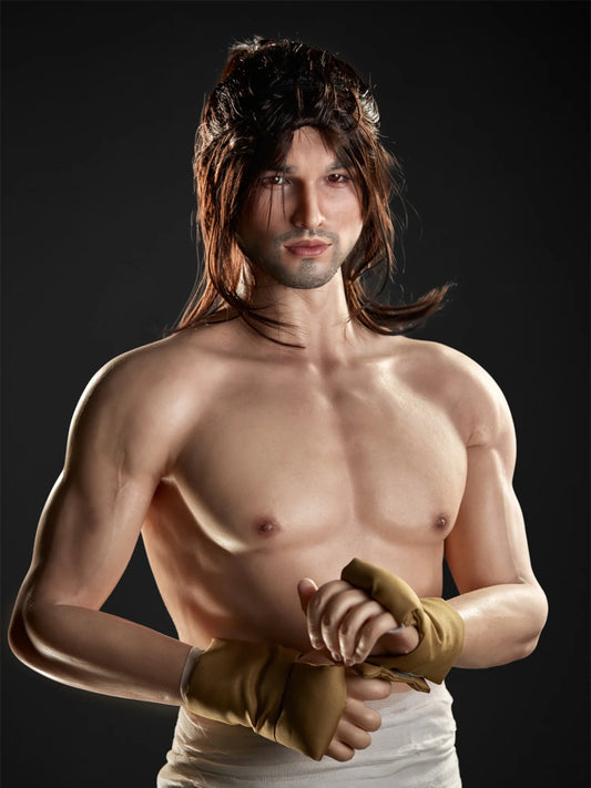 F234-176cm/ 5ft9-40kg Street Fighter Femboy Silicone Male Anime Sex Doll -Irontech Doll