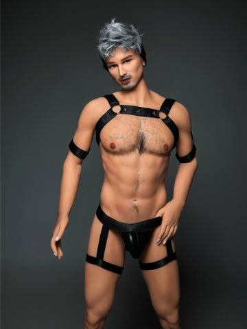 F4551-175cm/5ft8-50kg Kevin Mature Power Guy TPE Male Sex Dolla- Irontech Doll