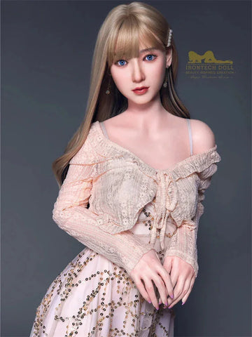 F1200-152cm A Cup Candy Japanese Flat Chest Silicone Sex Doll  ｜Irontech Doll