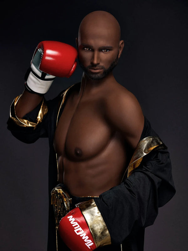 F126-175CM/5ft8-50kg Eisen Mature Power Guy TPE Best Black Male Sex Doll - Irontech Doll