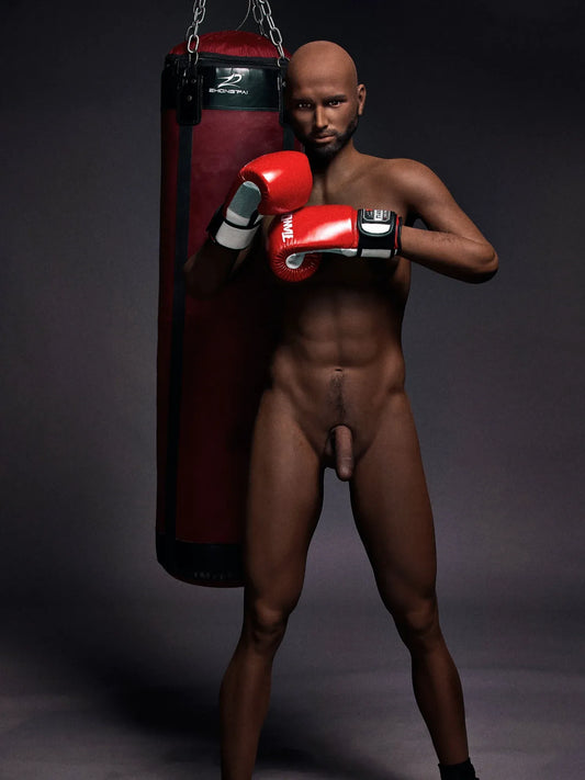 F126-175CM/5ft8-50kg Eisen Mature Power Guy TPE Best Black Male Sex Doll - Irontech Doll