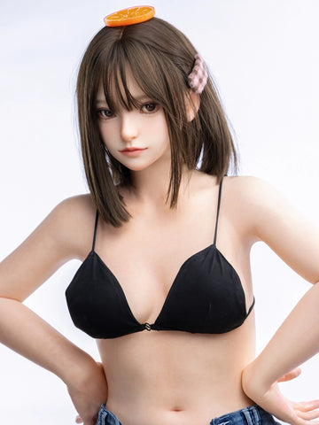 F5737—151cm/4ft9-34kg A Cup Silicone Asian Chinese Sex Doll  | Firefly Diary