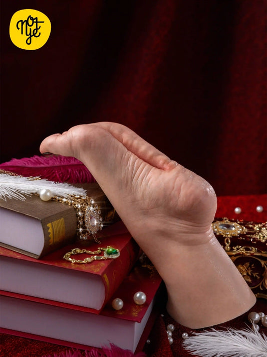 V27 – 4.41 lbs Left Silicone Vajankle Big Foot with Built-in Tunnel for Men