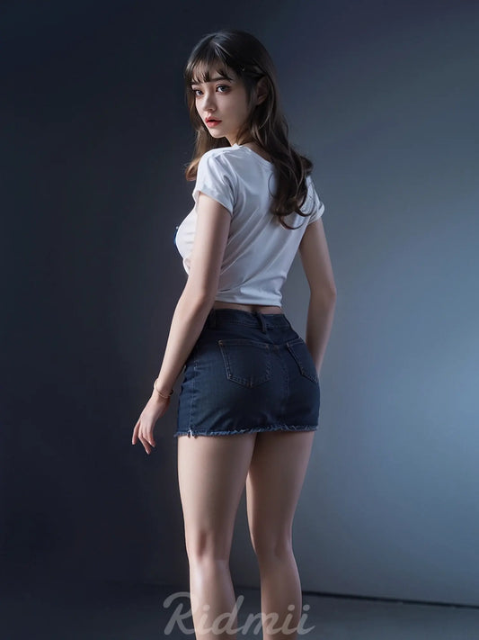 F8536-169cm/48kg Silicone ROS Head TPE Body Full Size Adult Sex Doll Miranda | Ridmii