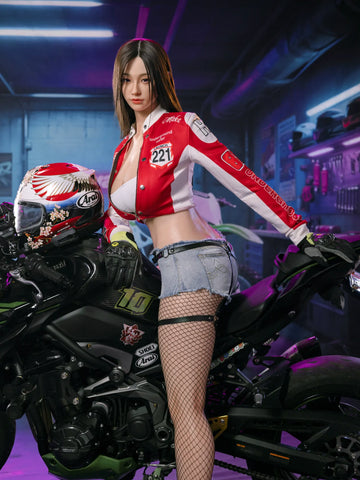 F5713- 170cm(5ft7)-43kg G Cup Silicone ROS Motorcycle Girl Asian Huge breast Sex Doll丨Doll senior