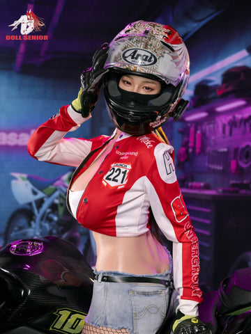 F5713- 170cm(5ft7)-43kg G Cup Silicone ROS Motorcycle Girl Asian Huge breast Sex Doll丨Doll senior