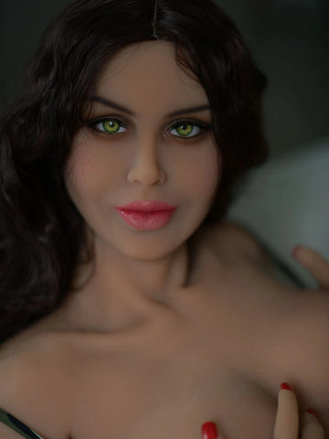 F3814-154cm/5ft1 D Cup Light Yellow Pupils TPE Sex Doll | HR Doll