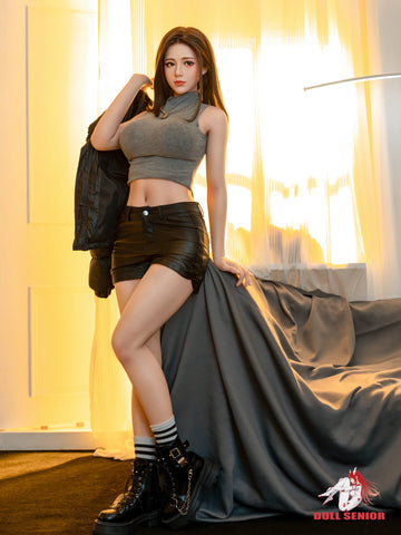 F4844- 163cm(5ft4)-35kg E Cup Silicone Full Body Japanese Sex Doll with Steel Skeleton for Flexible Poses丨Doll Senior