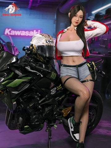 F5713- 170cm(5ft7)-43kg G Cup Silicone ROS Motorcycle Girl Asian Huge breast Sex Doll丨Doll senior
