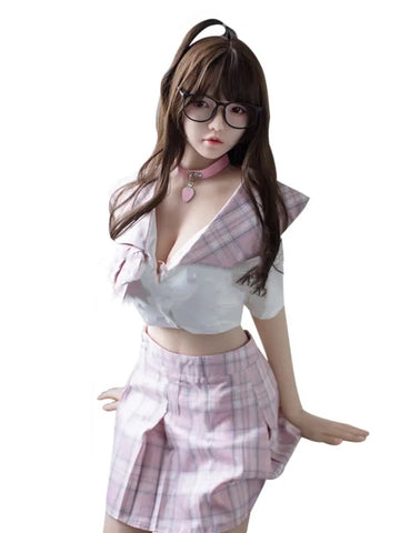 F5010-160cm/5ft3 D Cup Min סיליקון סיליקון חמוד בובת מין | JX Doll