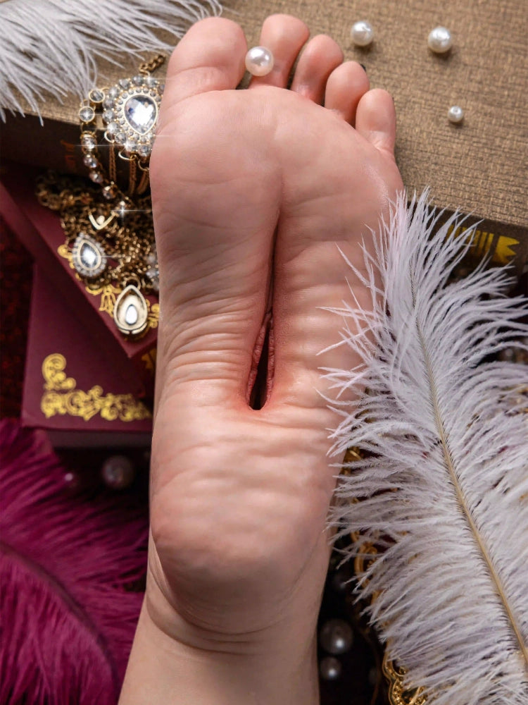 Silicone Foot Toy with Inner Tunnel