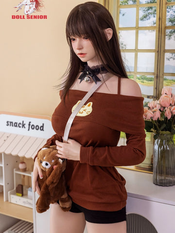 F7660- 163cm(5ft4)-35kg E Cup ROS Silicone Sex Dolls Meixiao with Implanted Hair+Gel Breast丨Doll senior