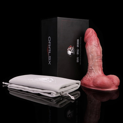 D413(1 LBS丨6.42'') Realistic Silicone Dildo with Veined Texture and Suction Cup Base