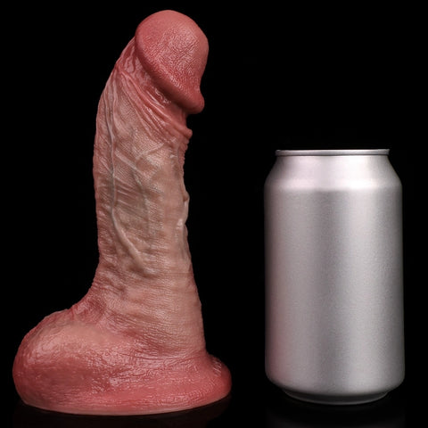 D421(0.9 LBS丨7.36'') Realistic Silicone Torso Dildo with Veined Texture and Suction Cup Base
