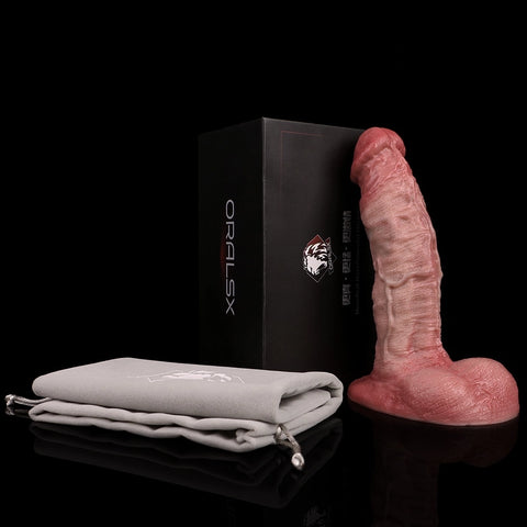 D420(0.8 LBS丨7.4'') Realistic Silicone Dildo with Veined Texture and Suction Cup Base