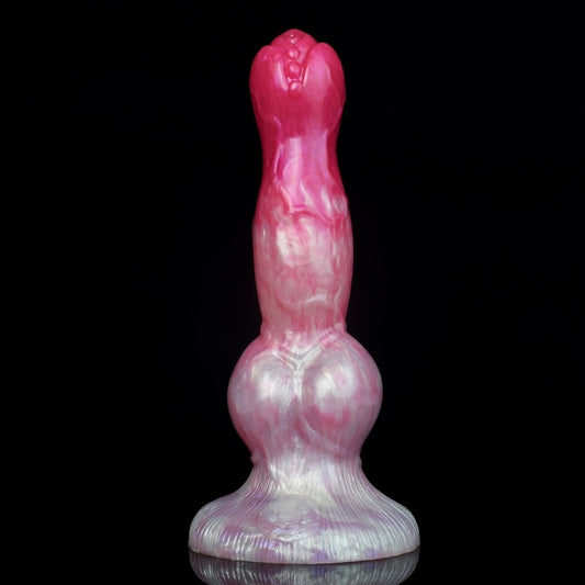 D404(0.7-1.7 LBS丨8''-10.8'') Fantasy Dog Dildo Silicone Knot Dildo 3 Size