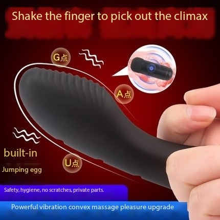 D041- G-spot buckle vibrates and teases, sexy finger cots for women