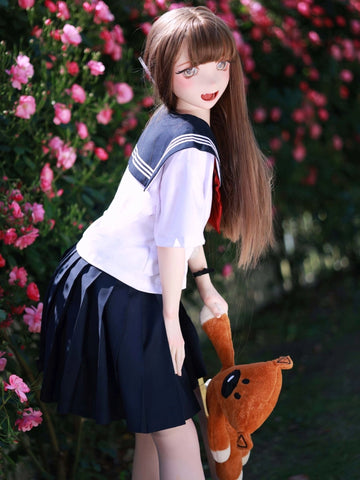 F8656—155cm/5ft1-30kg B Cup Silicone Female Anime Sex Doll | Kiradols