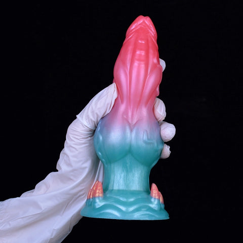 D425(0.7 LBS丨7.32'') Fantasy Dog Dildo Silicone Knot Dildo