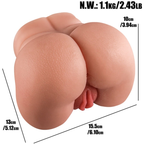 A553 (2.43lb)Mini Fat Belly Fake Pussy and Anal Ass Doll