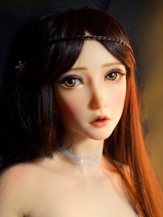 H506 Mini Anime Silicone Sex Doll Head｜Elsa Babe Head