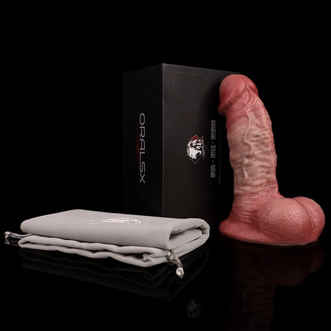 D419(1.12 LBS丨7.13'') Silicone Heavy Duty Male Torso Dildo with Realistic Muscle Texture and Big Cock