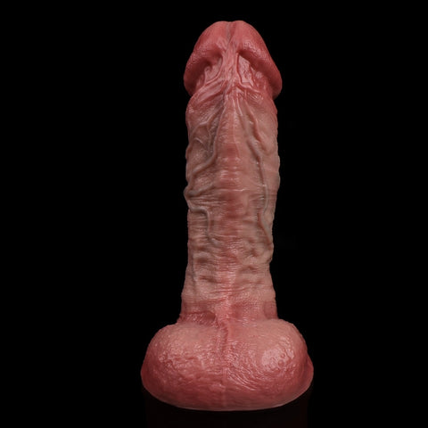 D421(0.9 LBS丨7.36'') Realistic Silicone Torso Dildo with Veined Texture and Suction Cup Base