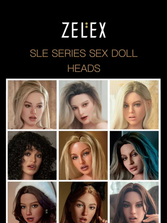 H1151-ZELEX SLE Series Silicone Sex Doll Torso Heads For Zelex Torso -Single Head(No Body)| Zelex Doll