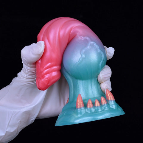 D425(0.7 LBS丨7.32'') Fantasy Dog Dildo Silicone Knot Dildo