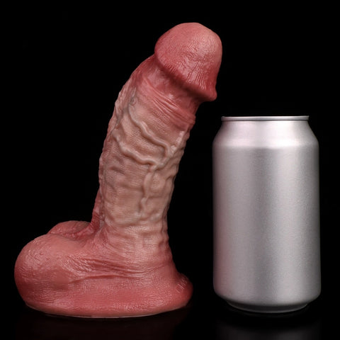 D419(1.12 LBS丨7.13'') Silicone Heavy Duty Male Torso Dildo with Realistic Muscle Texture and Big Cock