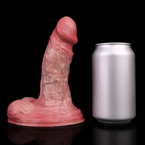 D413(1 LBS丨6.42'') Realistic Silicone Dildo with Veined Texture and Suction Cup Base