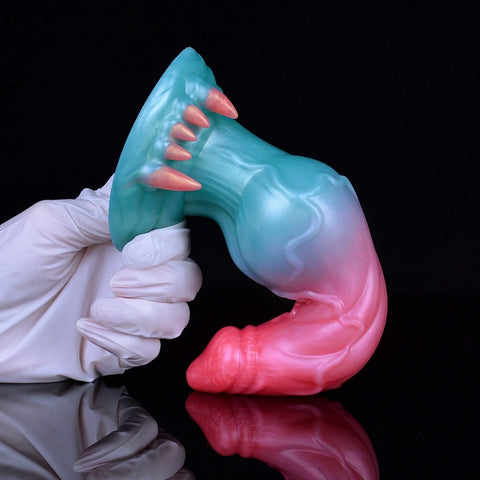 D425(0.7 LBS丨7.32'') Fantasy Dog Dildo Silicone Knot Dildo