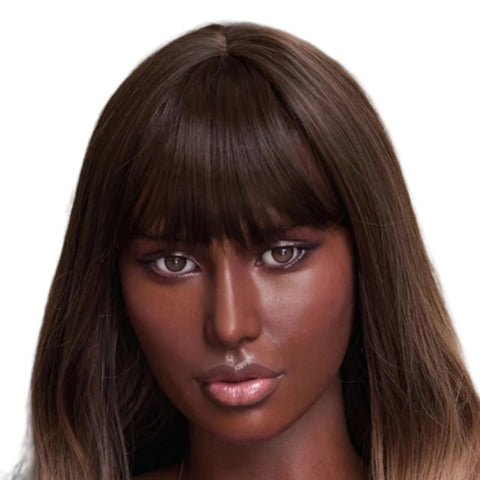 H924 Sex Doll Head-Silicone- Egyptian Model【Irontech Doll Head】