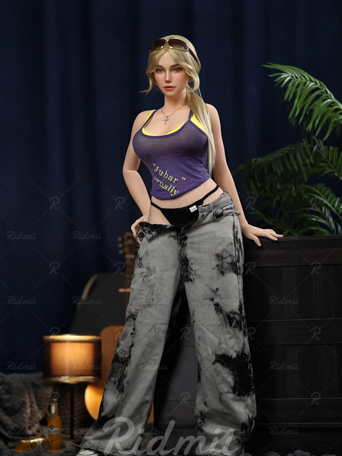 F8527-164cm/42kg Silicone ROS Head TPE Body Full Size Adult Sex Doll  Nyx  | Ridmii