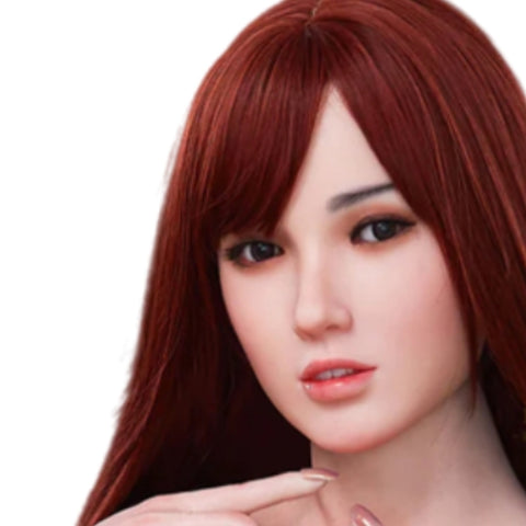 H800 Sex Doll Head-Silicone-Embrace the alluring beauty of a dashing Asian secretary【Irontech Doll Head】