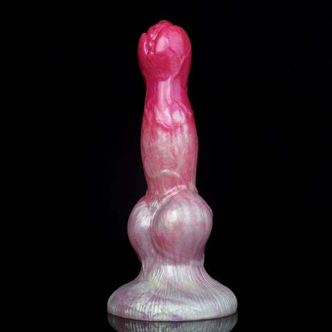 D404(0.7-1.7 LBS丨8''-10.8'') Fantasy Dog Dildo Silicone Knot Dildo 3 Size