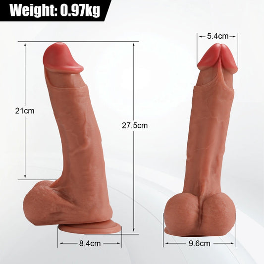 D050- (10.83'') Real Cheap Male Sex Toys TPR Dildo Shemale Pink Glans【In Stock】Adult Sex Toys Cheap | Xingse