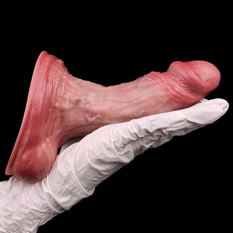D413(1 LBS丨6.42'') Realistic Silicone Dildo with Veined Texture and Suction Cup Base