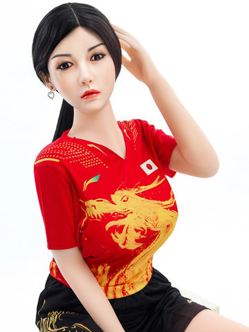 F4637-158cm/5ft2-33kg Dカップ リアルなシリコンヘッド 中国製セックスドール | SY Doll 