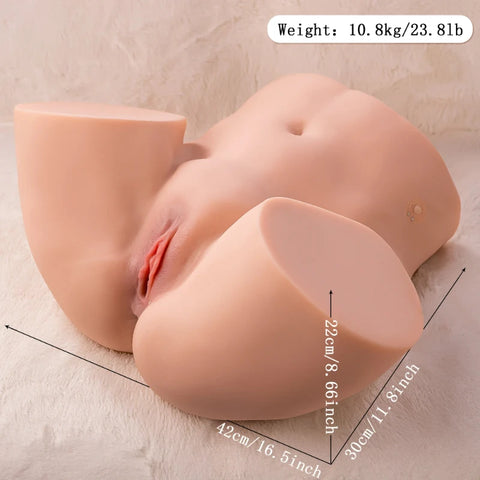 A2-(23.8lb)  Sucking & Vibration Sex Doll Butt with 4 Thrusting Models Pussy