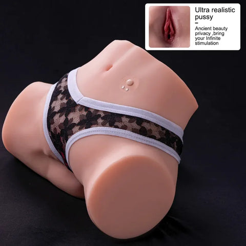 P48-Realistic Vibrating Sex Doll Torso Automatic Male Masturbator Electric Adult Toy