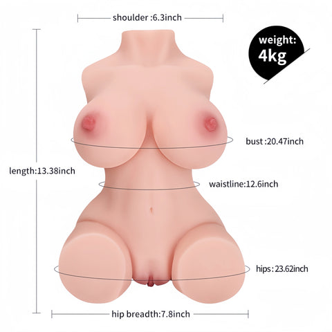 T26-(8.8lb)Big Boobs Cheap Sex Doll Torso｜Mini Size-Easy to carry