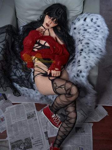 F6146-161cm(5ft3)-29kg A Cup Sex Dolls Flat Chested with Silicone Head - Irontech Doll