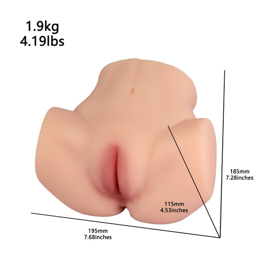 A215-(4.19lb)  Mini Realistic Ass Sex Toy – Pocket-Size Thickass for Intense Pleasure