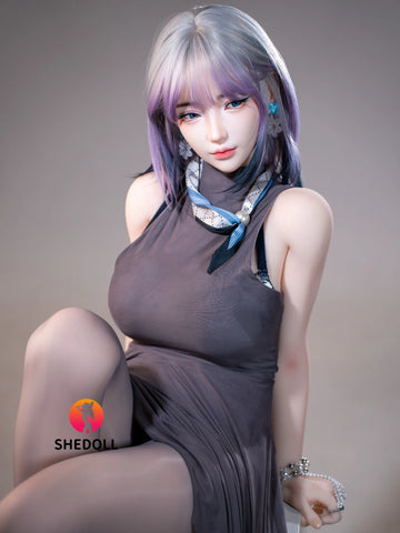 F5343—161cm/5ft3-40.5kg E Cup Life Size Mature Beauty In Stockings Realistic TPE Sex Doll Asian | SHEDOLL