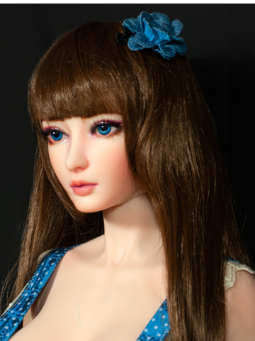 H512 Mini Anime Silicone Sex Doll Head｜Elsa Babe Head