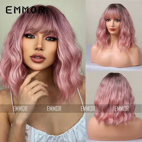 KW001-Doll Wig Golden Medium Curly
