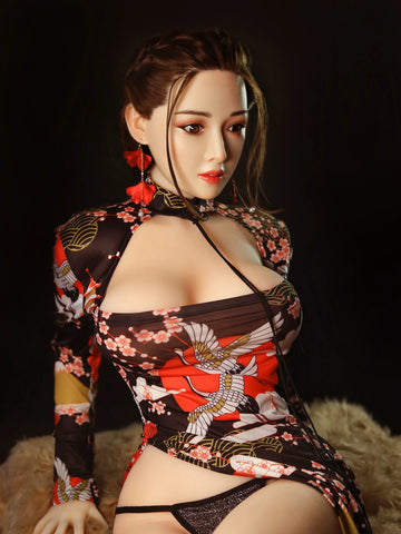 F4638-158cm/5ft2-33kg Dカップ リアルなシリコンヘッド 中国製 格安 AI セックス人形 | SY Doll 